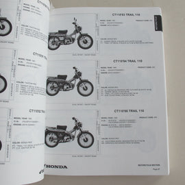 Motorrad Buch Honda Motorcycle Identification Guide 2000