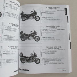 Motorrad Buch Honda Motorcycle Identification Guide 1998