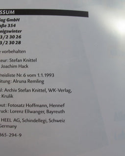 Motorrad Oldtimer Katalog Nr 6 1993