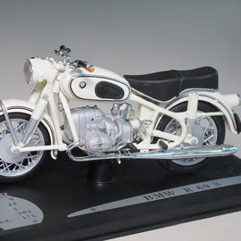 Motorradmodell 1:18 BMW R69S weiss