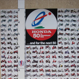 Poster Motorrad Honda Modellpalette 1998