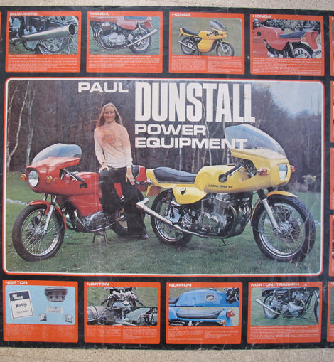 Poster Motorrad Dunstall 1974