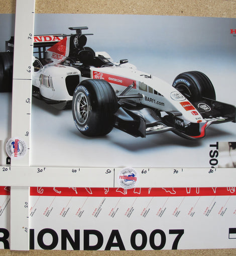 Poster Auto Honda F1 BAR 2005