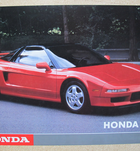 Poster Auto Honda NSX 1. Version rot