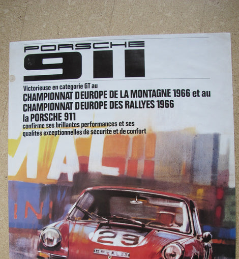 Poster Auto Porsche 911 1967