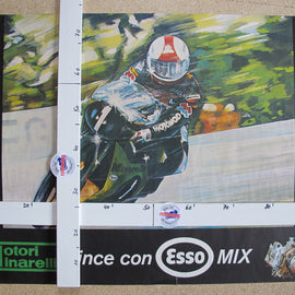 Poster Motorrad Minarelli Motori Racing ESSO 1978