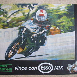 Poster Motorrad Minarelli Motori Racing ESSO 1978