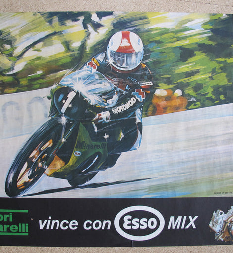 Poster Motorrad Minarelli Motori Racing ESSO 1978
