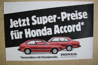 Poster Auto Honda Accord rot