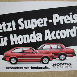 Poster Auto Honda Accord rot
