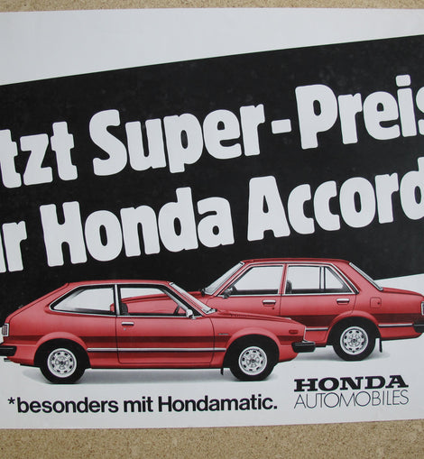 Poster Auto Honda Accord rot