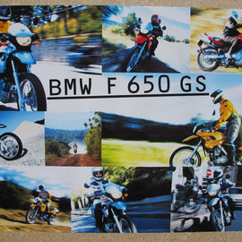 Poster Motorrad BMW F650GS bunt