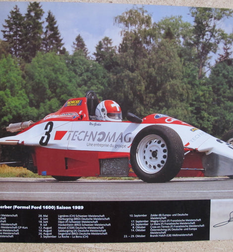 Poster Auto Ford Formel Ford 1600 1989 Urs Gerber