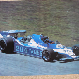Poster Auto Ligier F1 J. Laffite Gitanes #26