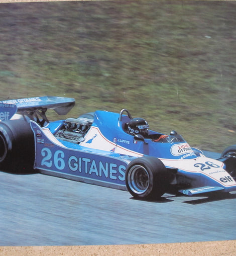 Poster Auto Ligier F1 J. Laffite Gitanes #26