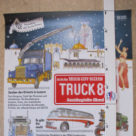 Poster LKW Plakat Truck Festival 1989 Bern