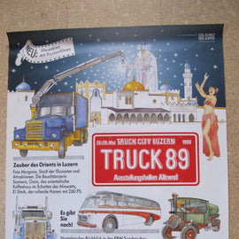 Poster LKW Plakat Truck Festival 1989 Bern