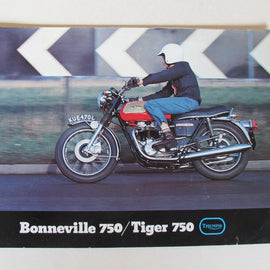 Prospekt Triumph Tiger 750, Bonneville 750