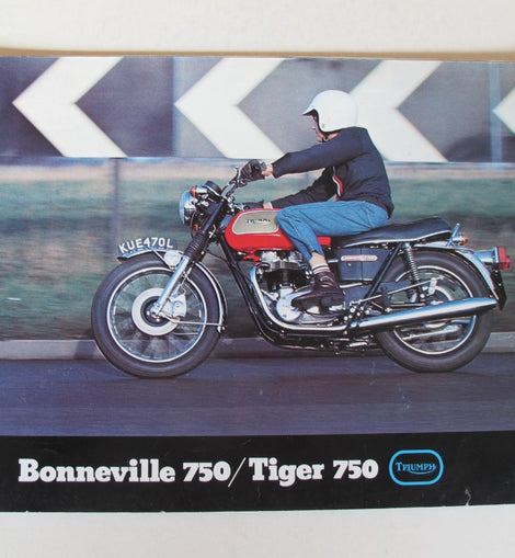 Prospekt Triumph Tiger 750, Bonneville 750