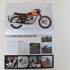 Prospekt Triumph Tiger 750, Bonneville 750
