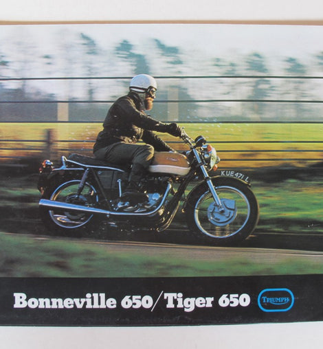 Prospekt Triumph Tiger 650, Bonneville 650