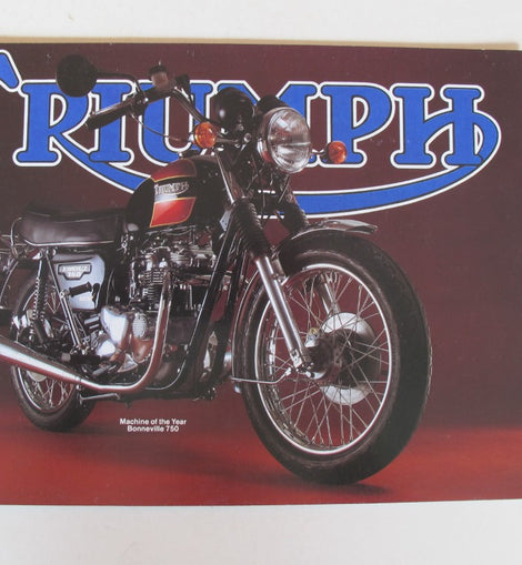 Prospekt Triumph Bonneville 750 T140E(S) 1980