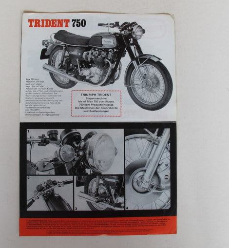 Prospekt Triumph Trident750, Daytona500, Bonneville650/750, Tiger650/750