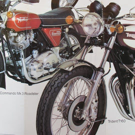 Prospekt Triumph Norton, Commando850, TridentT160 1975