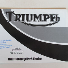 Prospekt Triumph T140E, Tiger TrailTR7T, TR65USA, TR65Euro