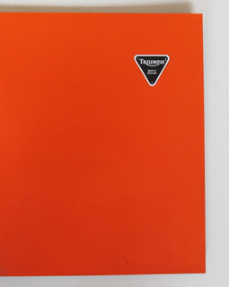 Prospekt Triumph Modellreihe rot