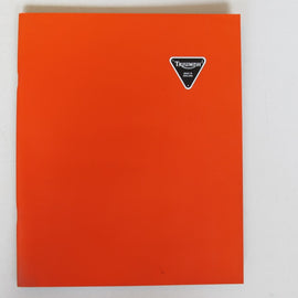 Prospekt Triumph Modellreihe rot