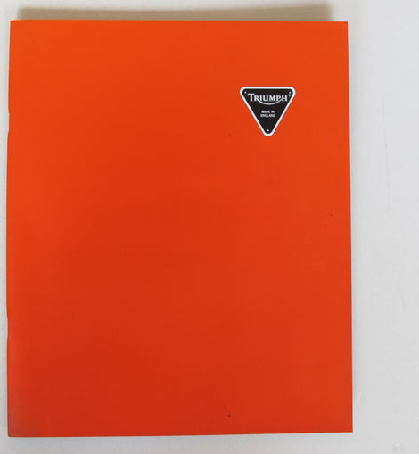 Prospekt Triumph Modellreihe rot