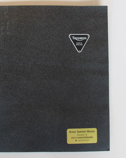 Prospekt Triumph Modellreihe schwarz