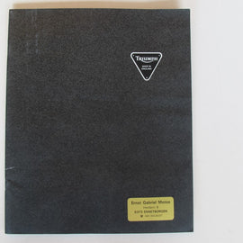 Prospekt Triumph Modellreihe schwarz