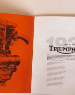 Prospekt Triumph Modellreihe schwarz