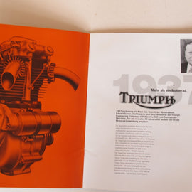 Prospekt Triumph Modellreihe schwarz