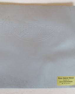 Prospekt Triumph Modellreihe grau