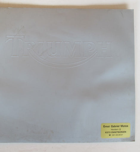 Prospekt Triumph Modellreihe grau
