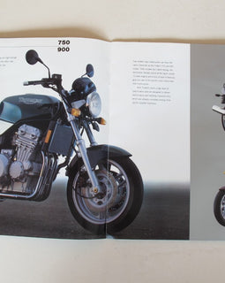 Prospekt Triumph Modellreihe grau