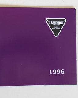 Prospekt Triumph Modellreihe 1996