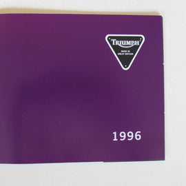 Prospekt Triumph Modellreihe 1996
