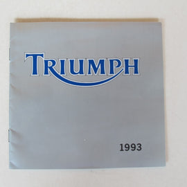 Prospekt Triumph Modellreihe 1993