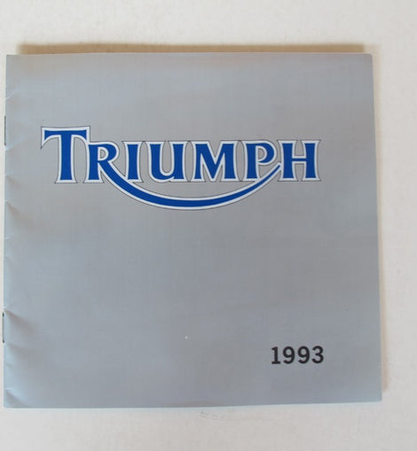 Prospekt Triumph Modellreihe 1993