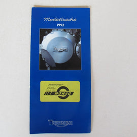 Prospekt Triumph Modellreihe 1992
